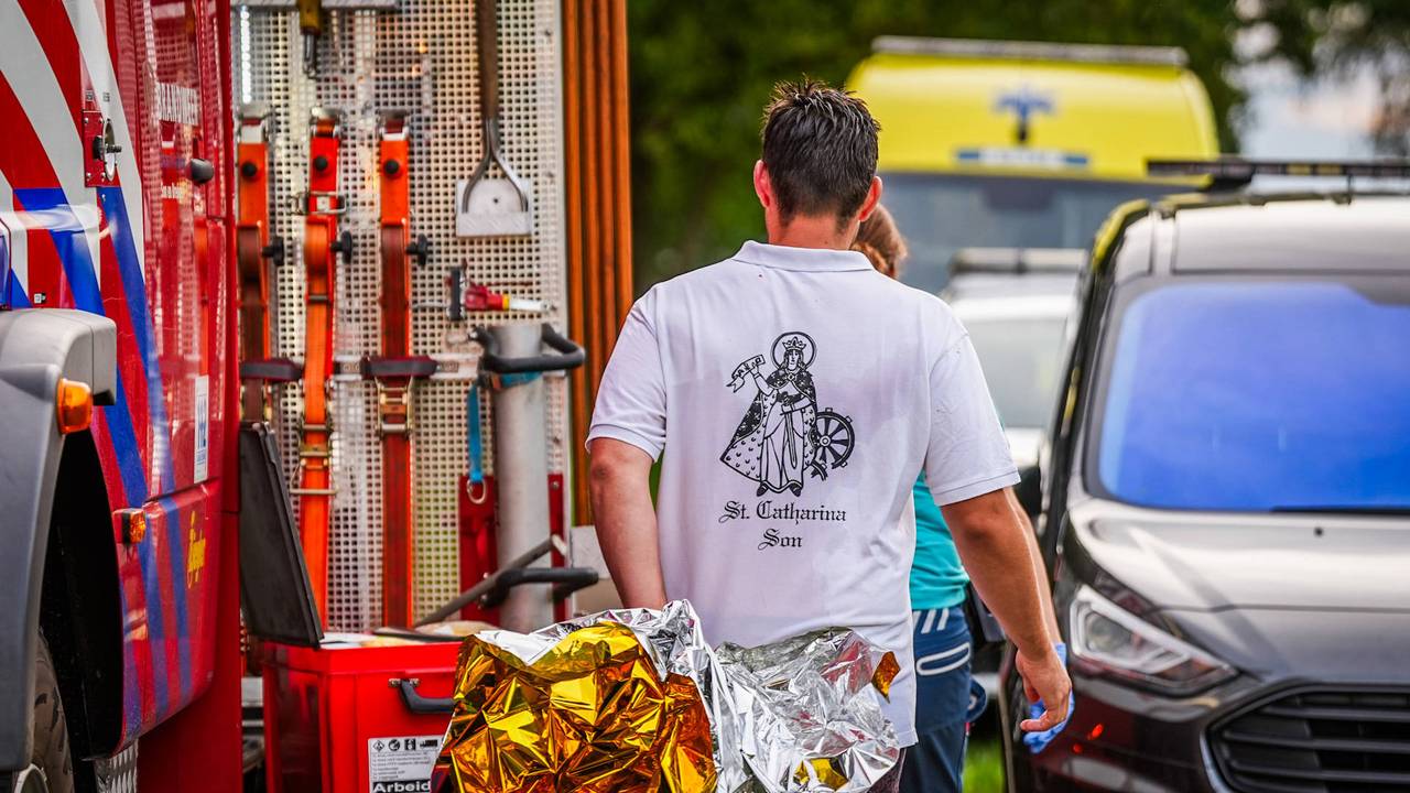 De leden van het St. Catherina gilde waren onderweg naar huis van een drukke dag op de kringgildedag. (Foto: Persbureau Heitink.)