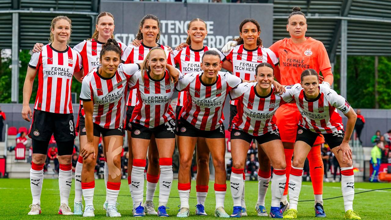 De PSV-vrouwen (foto: Orange Pictures).