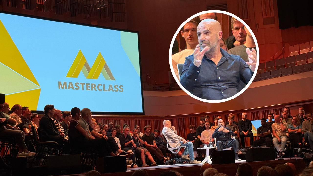 Peter Bosz was woensdag te gast bij de nieuwste Masterclass (foto: David Kramer)