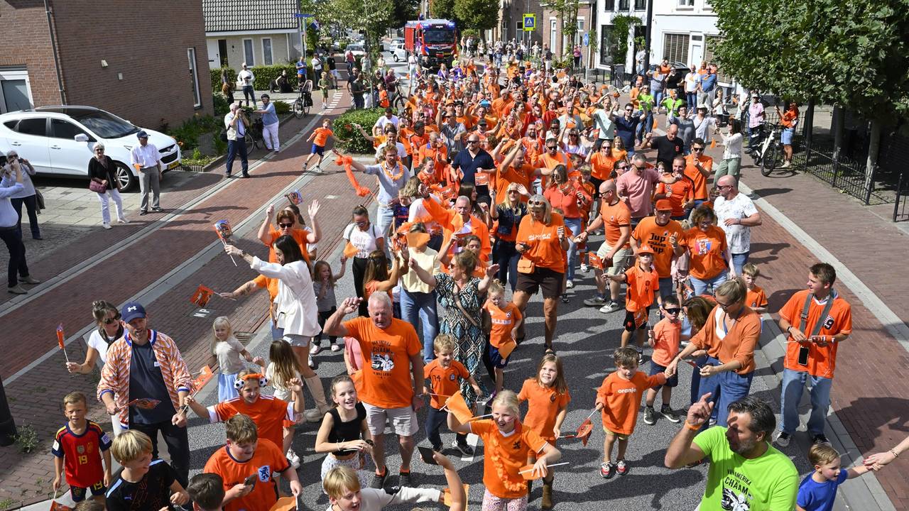 Het onthaal in Chaam (foto: Erald van der Aa).