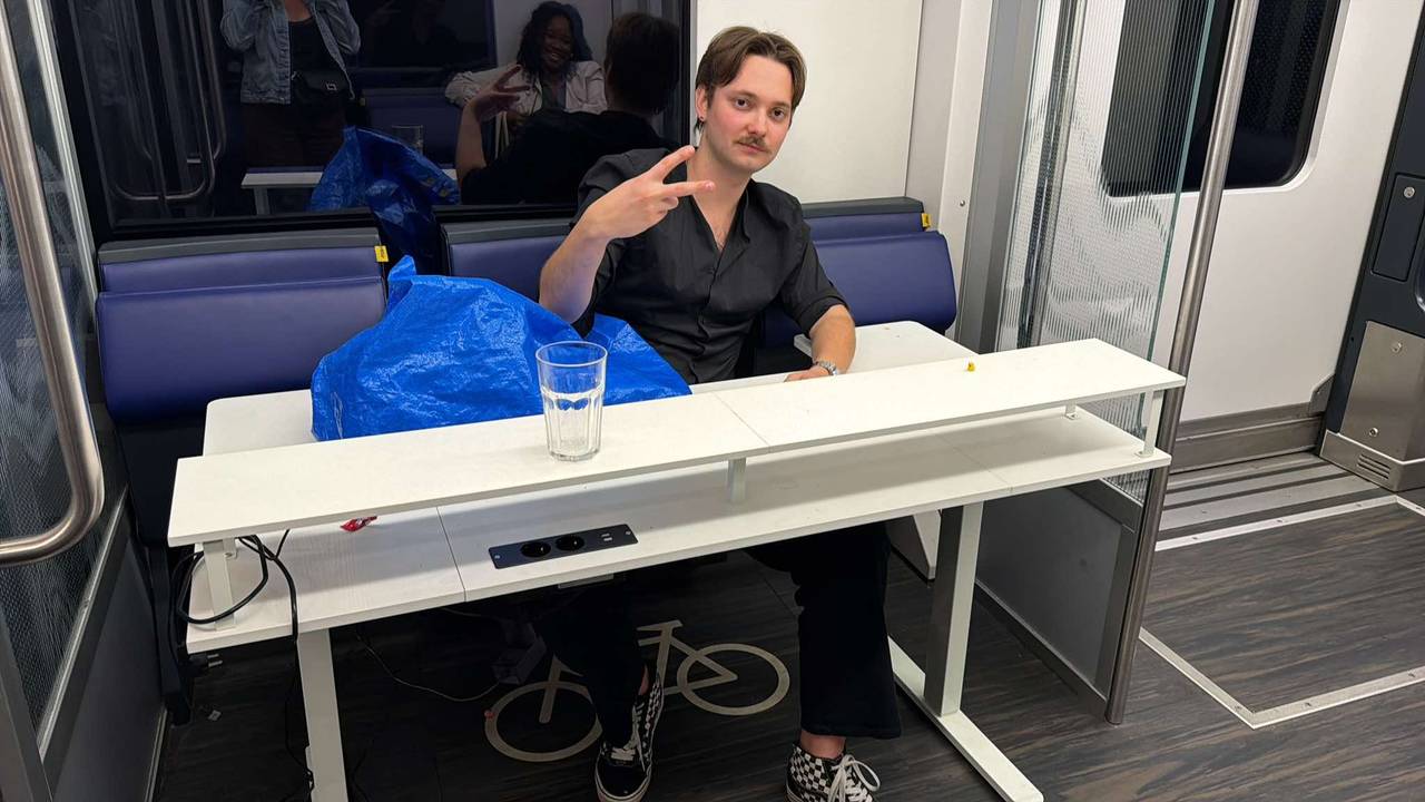 Bureau en trein