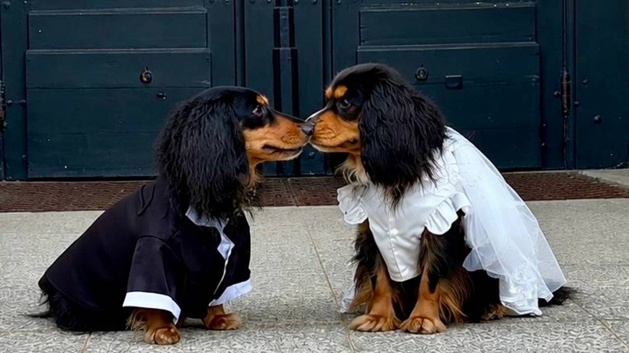 Van puppy love naar hondenhuwelijk