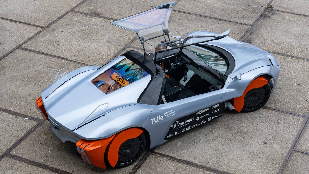 De VENTRA, een elektrische auto die is ontwikkeld door studenten van de TU/e (foto: Sarp Gürel/TU/e).