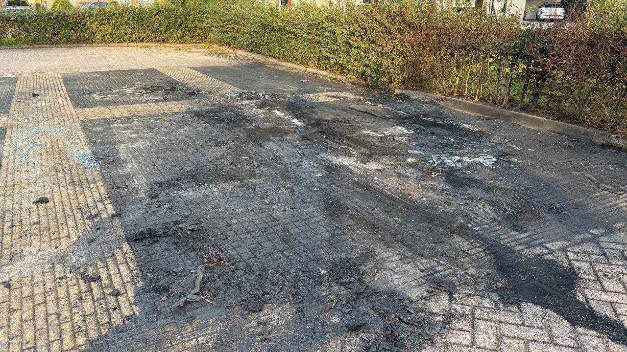De dag na de autobranden (foto: Omroep Brabant). 