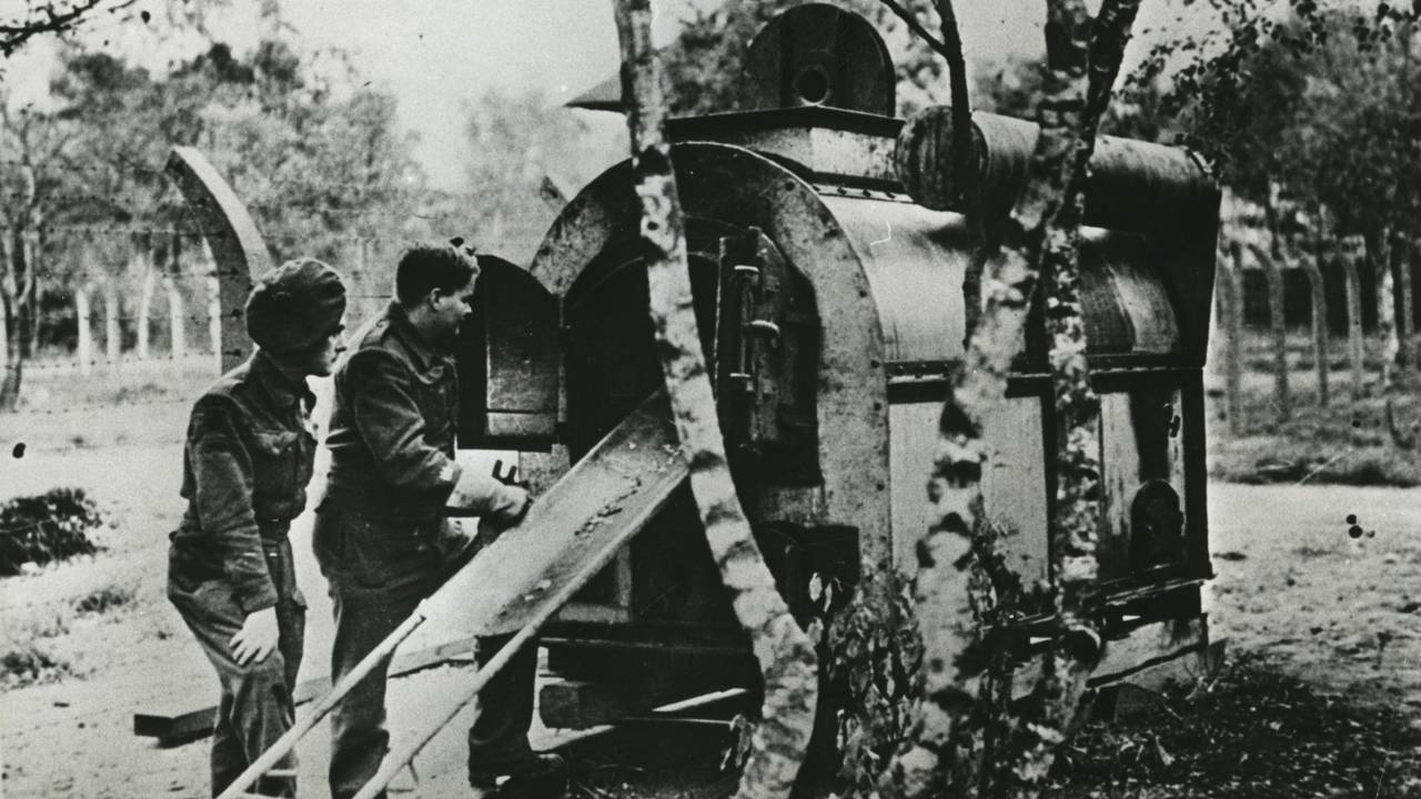 De Duitsers gebruikten onder andere een mobiele oven om de lichamen van 750 mensen te verbranden (foto: Nationaal Monument Kamp Vught).