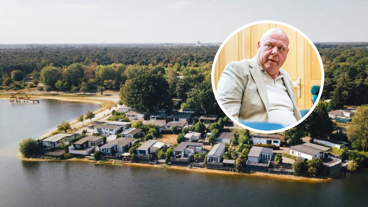 De online veiling van vakantiepark Prinsenmeer in Ommel (foto's: VastgoedVeiling, ANP).