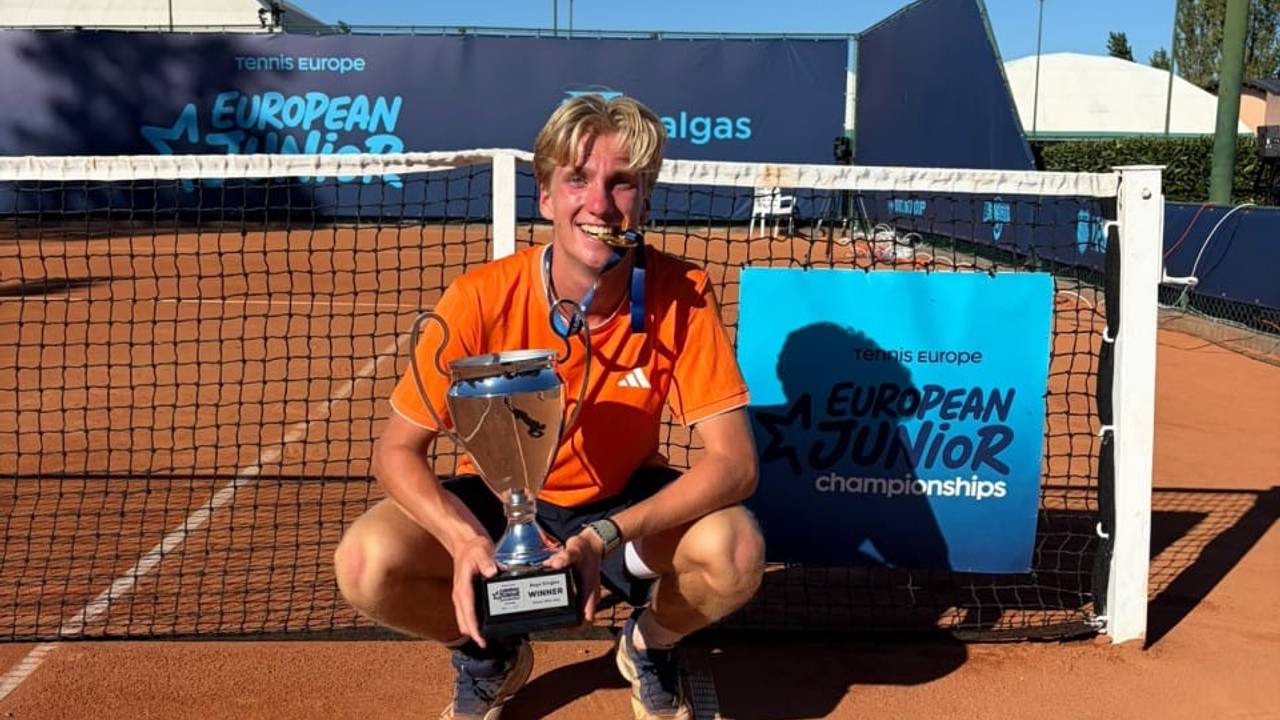 Stan Put is de beste tennisser van Europa tot en met 16 jaar.