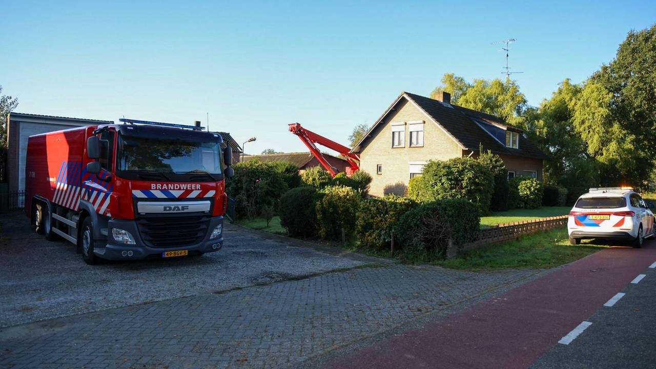 Brand in schuur achter huis in Heesch
