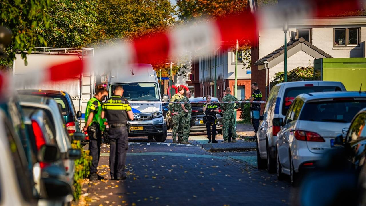 De straat is afgezet (foto: SQ Vision).