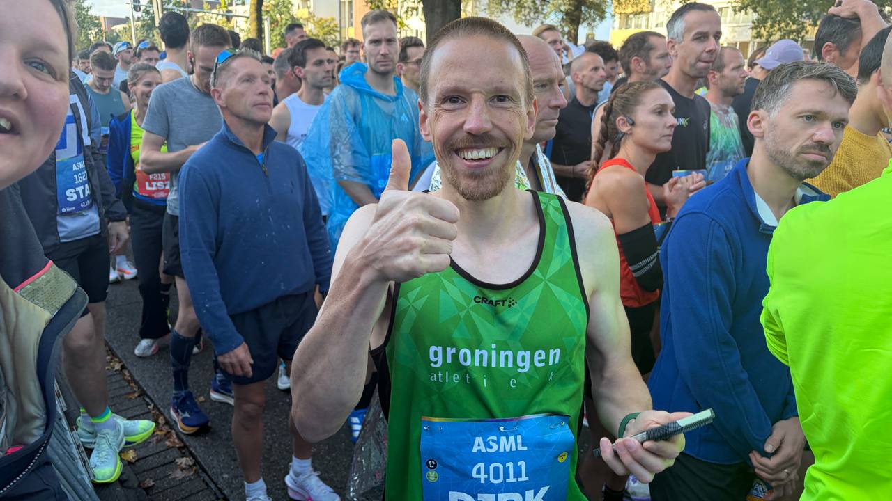 Dirk is klaar voor de marathon (foto: Jan Peels).