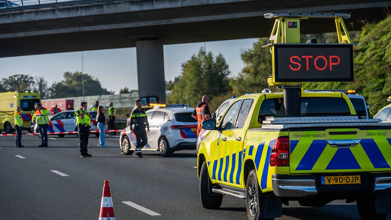A16 dicht vanuit Breda (foto: Tom van der Put/Persbureau Heitink).