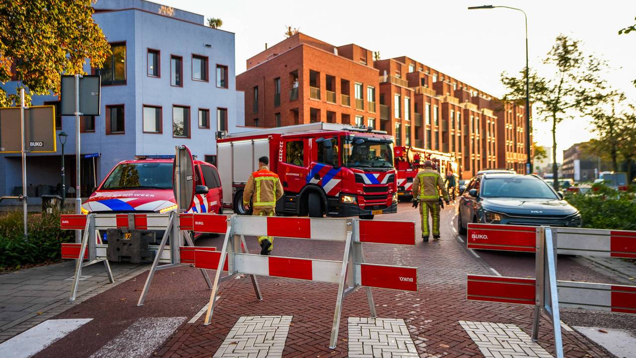 De brandweer kwam met meerdere wagens ter plaatse (foto: Persbureau Heitink).