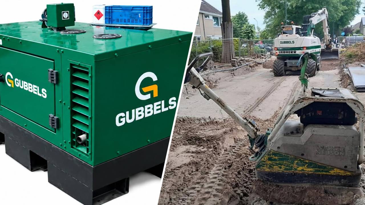 Dieven hebben een aggregaat gestolen (foto: Gubbels Bedrijven).