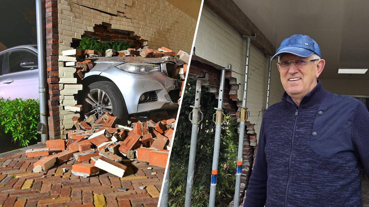 Ineens rijdt een auto dwars door Leo's carport: 'Ben nog aan het bijkomen'
