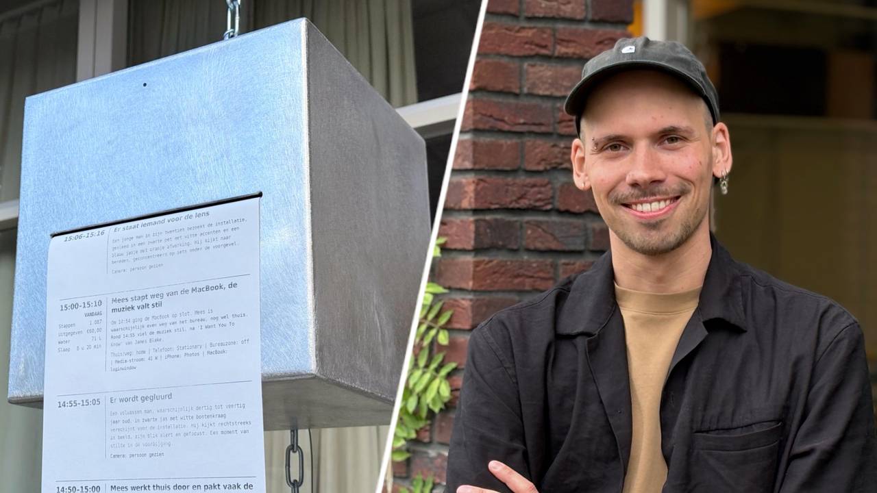 Het leven van Mees Boeijen werd op door AI op de voet gevolgd en uitgeprint (foto: Mees Boeijen / Rogier van Son).