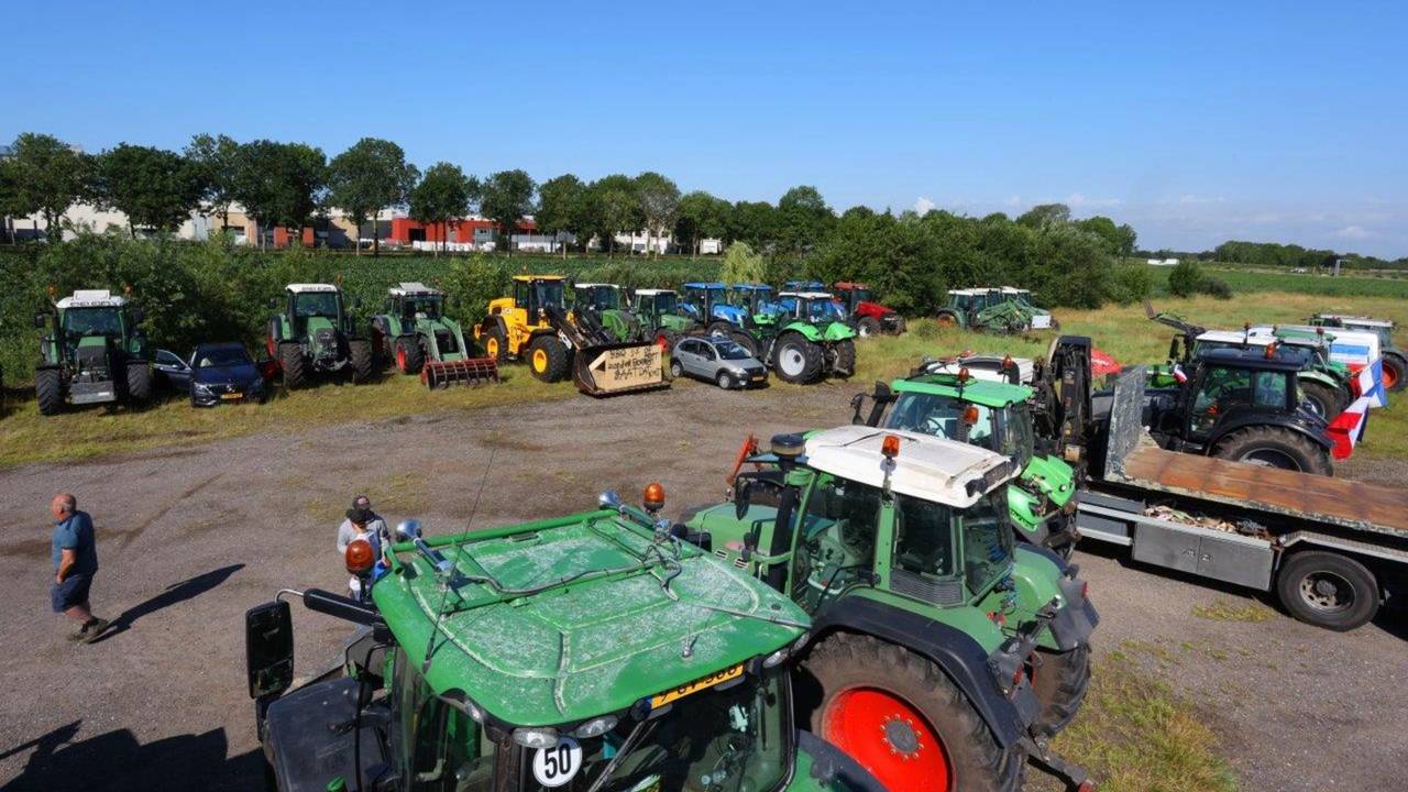 Boeren maken zich op voor protest (archieffoto).