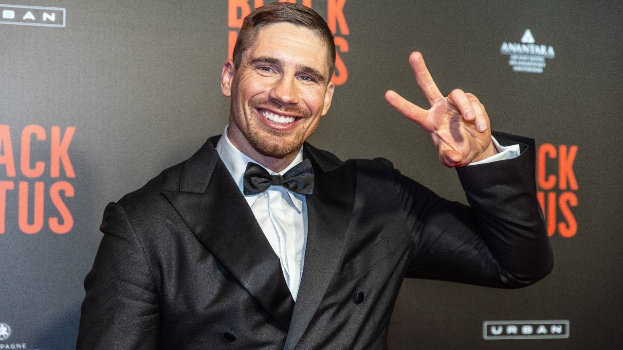 Rico Verhoeven bij de première van Black Lotus (foto: ANP).