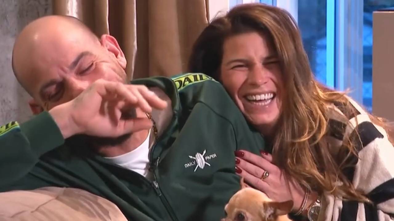 Daphne Govers en haar nieuwe vriend Robert (foto: Shownieuws). 