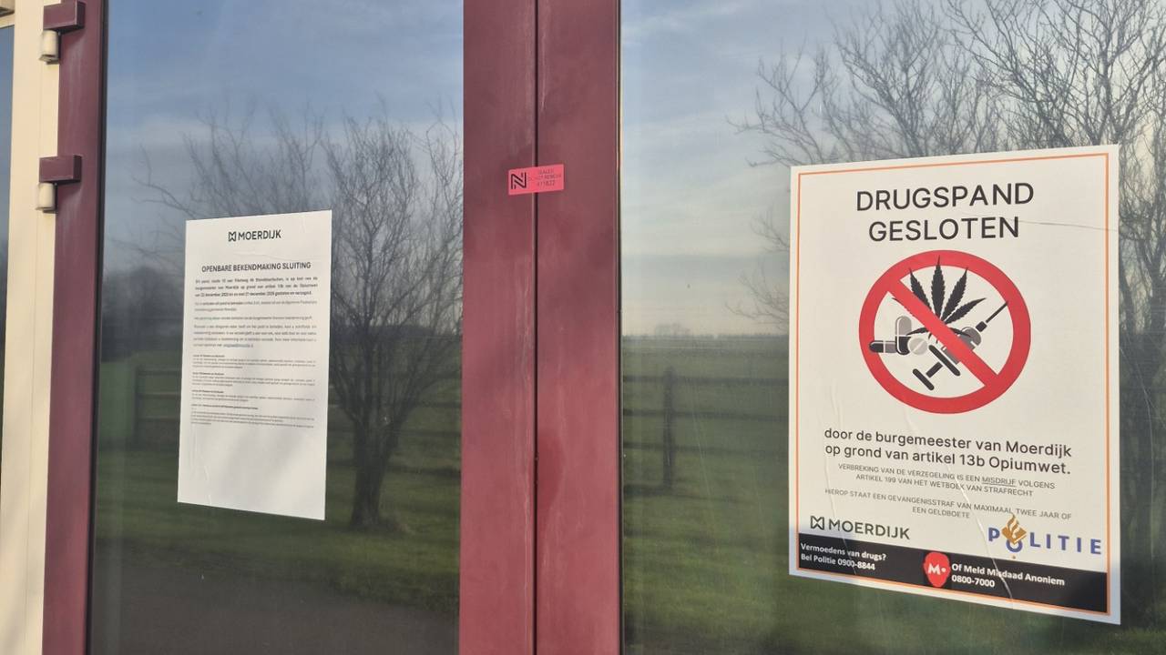 De gemeente heeft een loods gesloten (foto: Gemeente Moerdijk).