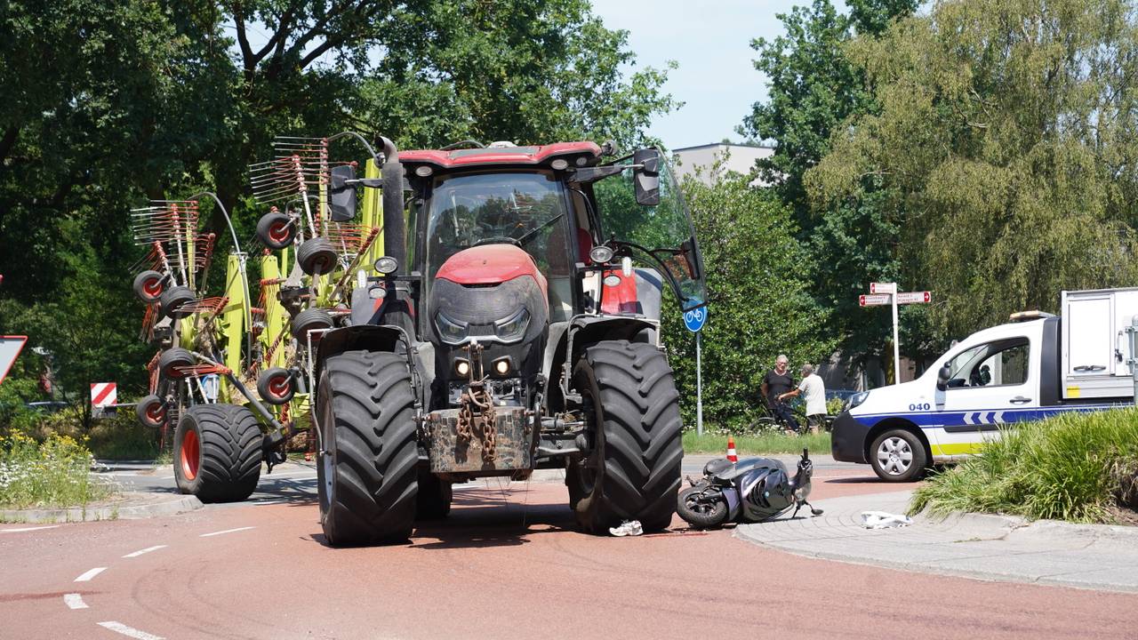 Tractor en scooter botsen in Rosmalen: jonge vrouw (19) zwaargewond