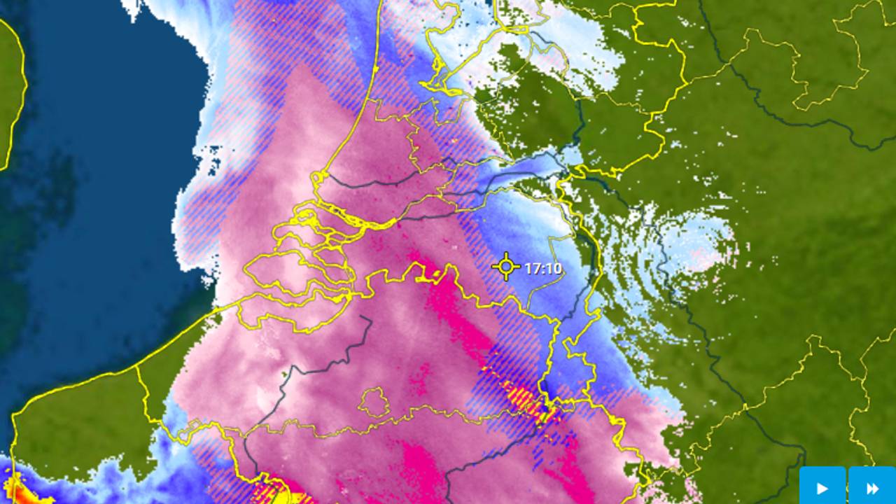 Sneeuw in Brabant tijdens carnaval (foto: Weerplaza).