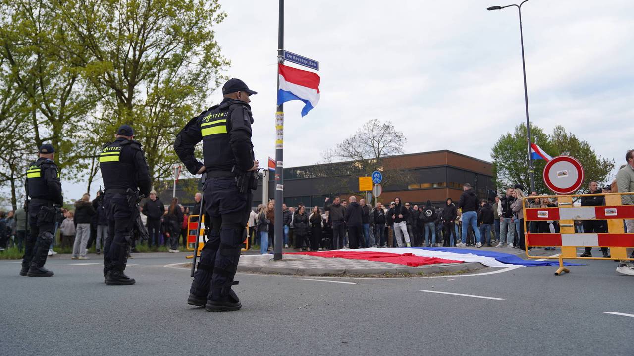 Demonstratie bedrijventerrein grens van Den Bosch en Engelen (foto: Bart Meesters / Persbureau Heitink). 