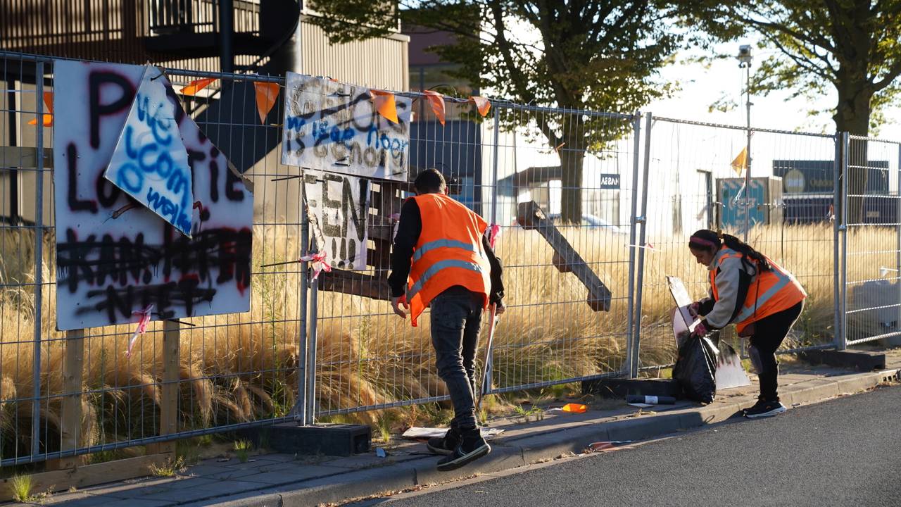 De medewerkers zijn in alle vroegte begonnen (foto: Bart Meesters/Persbureau Heitink).