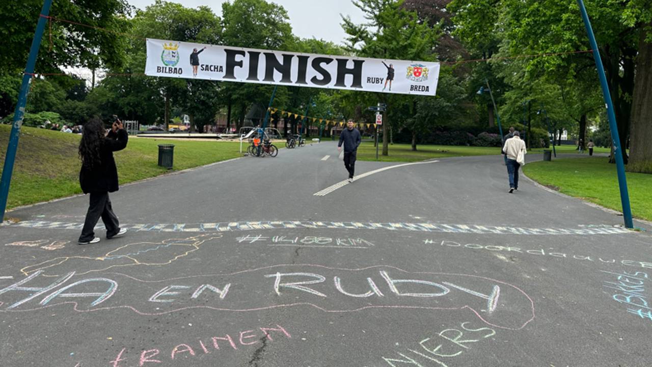 De finish in Breda (foto: Omroep Brabant). 