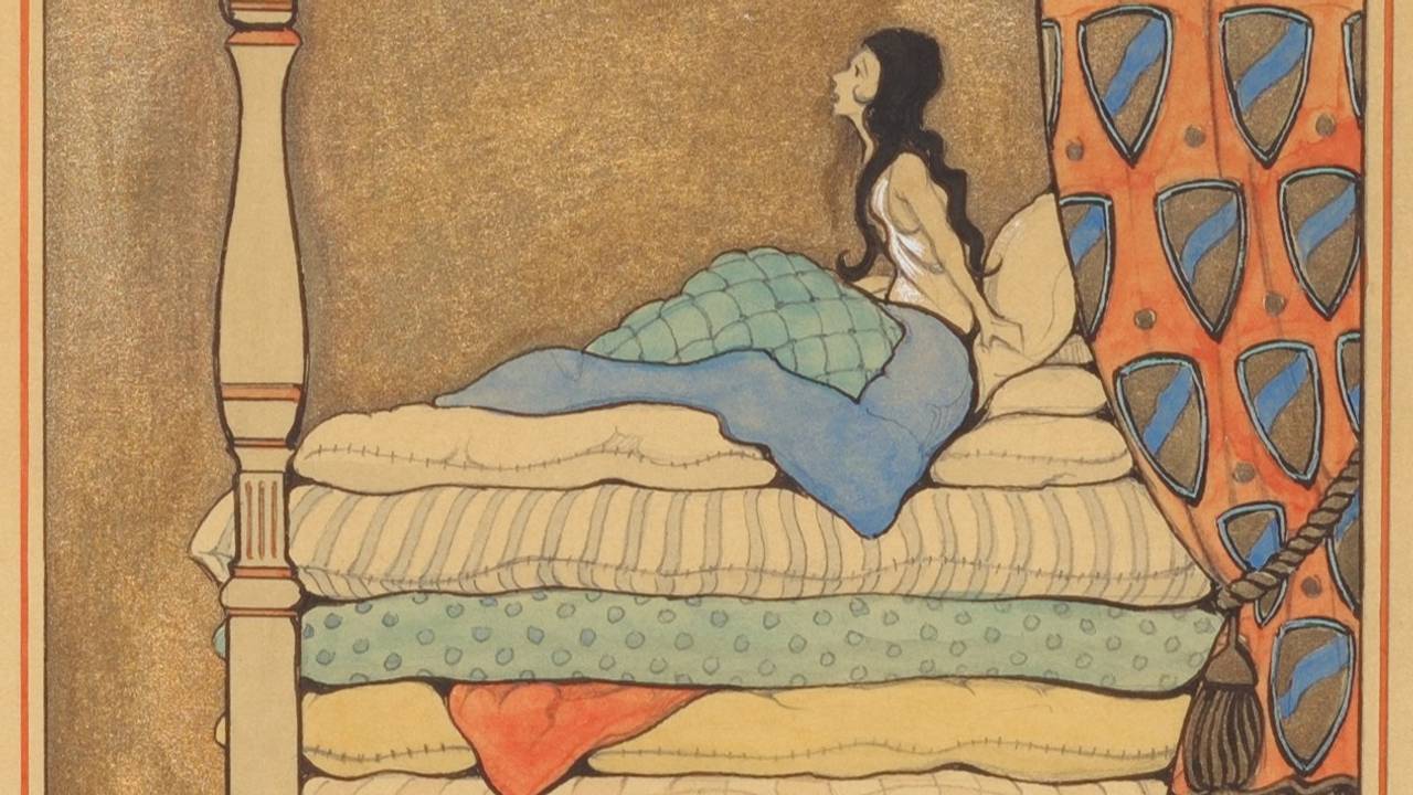 'Prinses op de erwt' van Anton Pieck (beeld: Efteling).