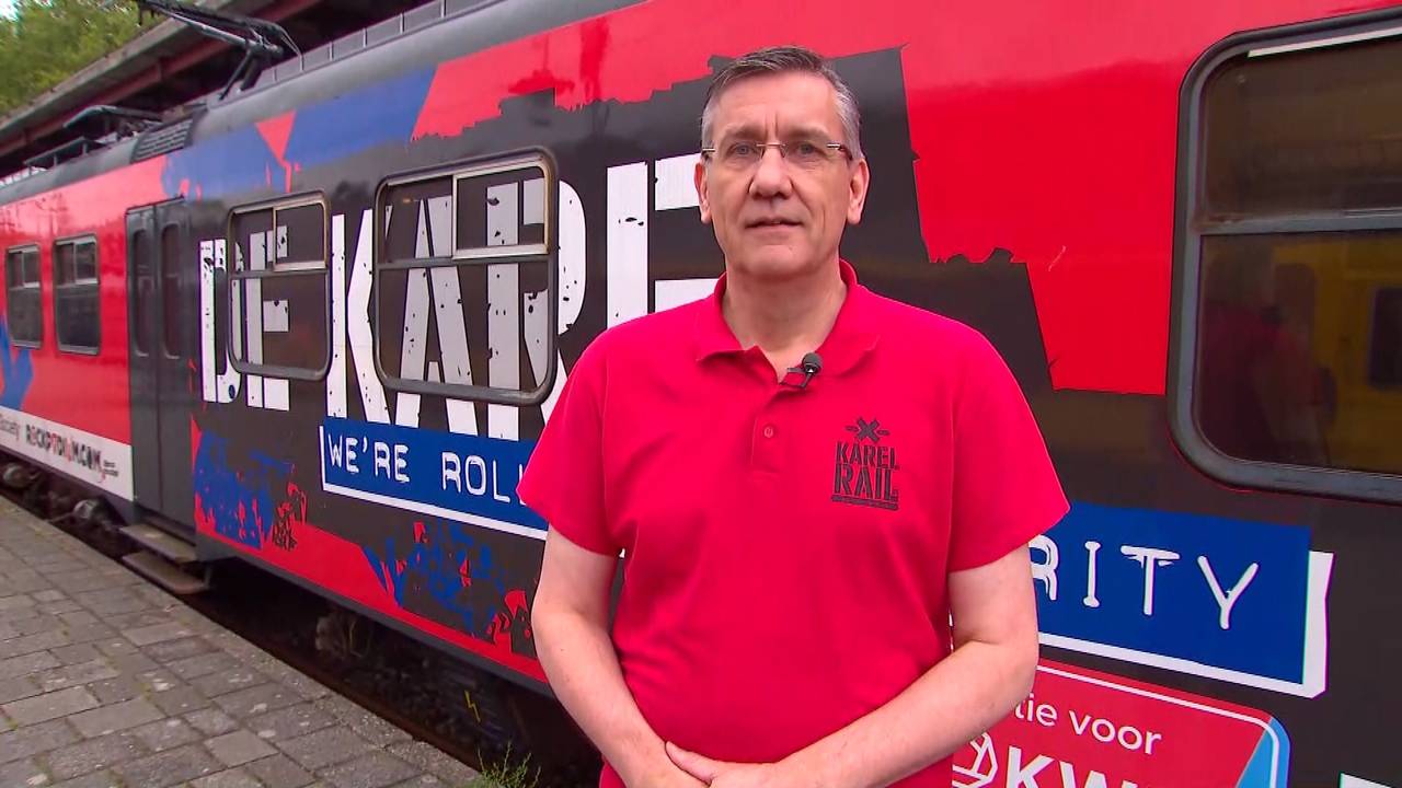 Dennis wilde een wagon voor in zijn tuin, maar het werd een complete trein