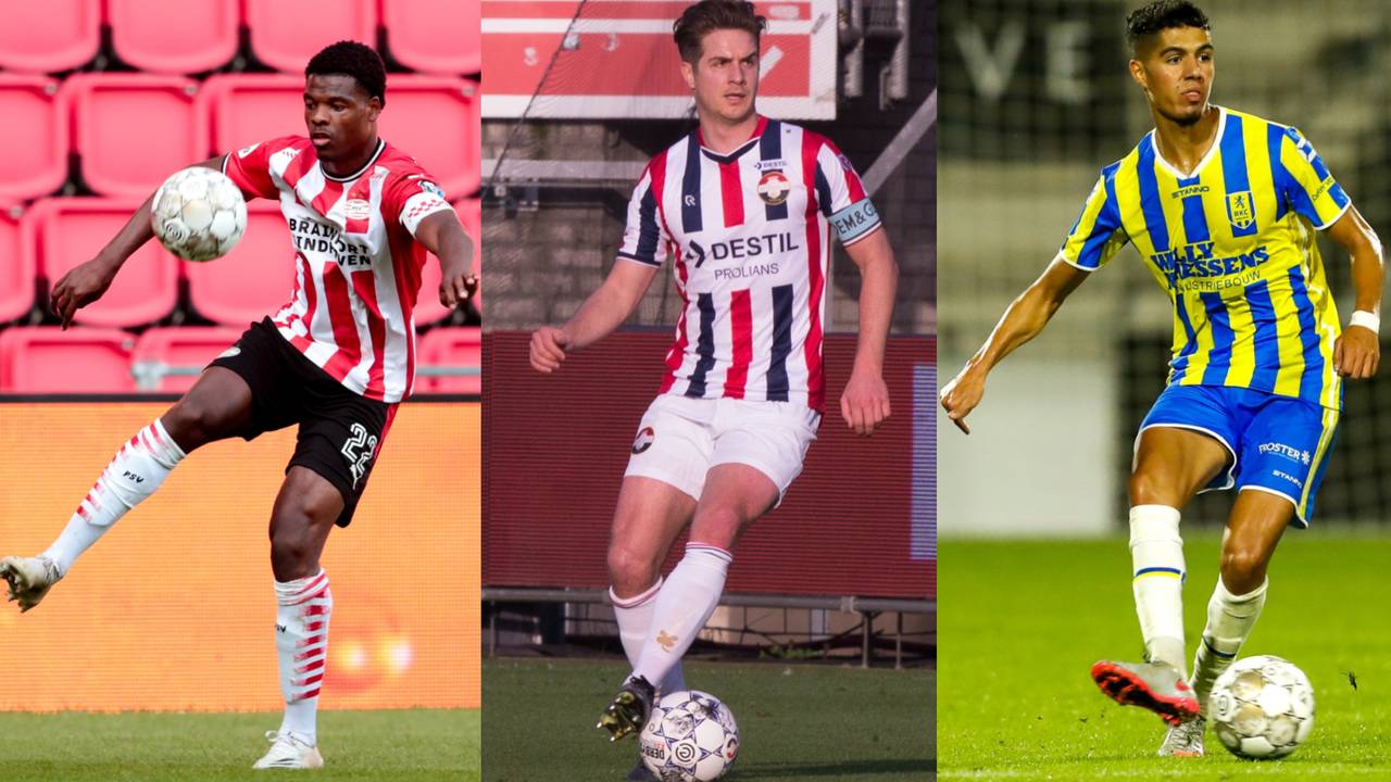 De aanvoerders: Dumfries, Peters en Tahiri.