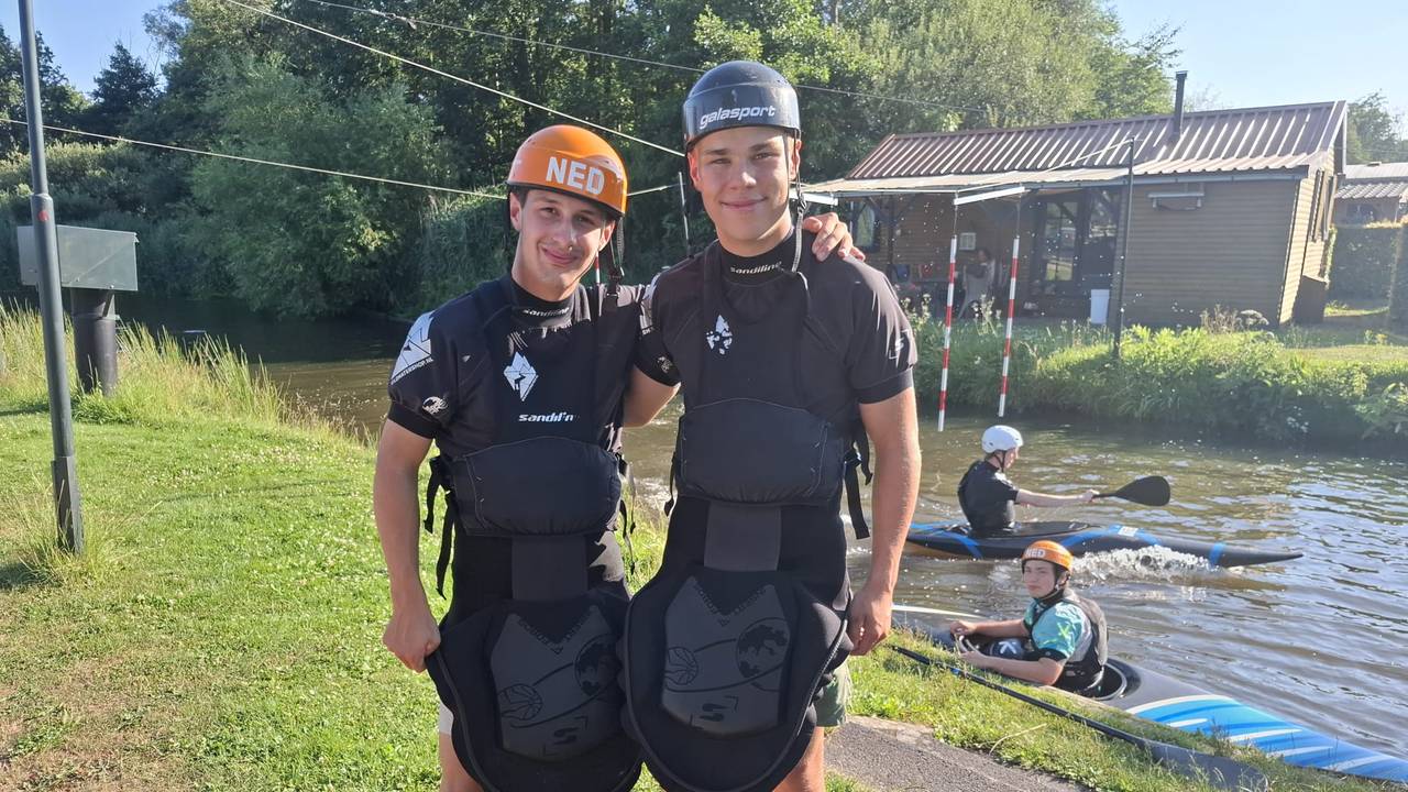 Tijn van de Vorst en Loïc Lambermont doen na het WK ook mee aan het EK kanoslalom (foto: Leon Voskamp).