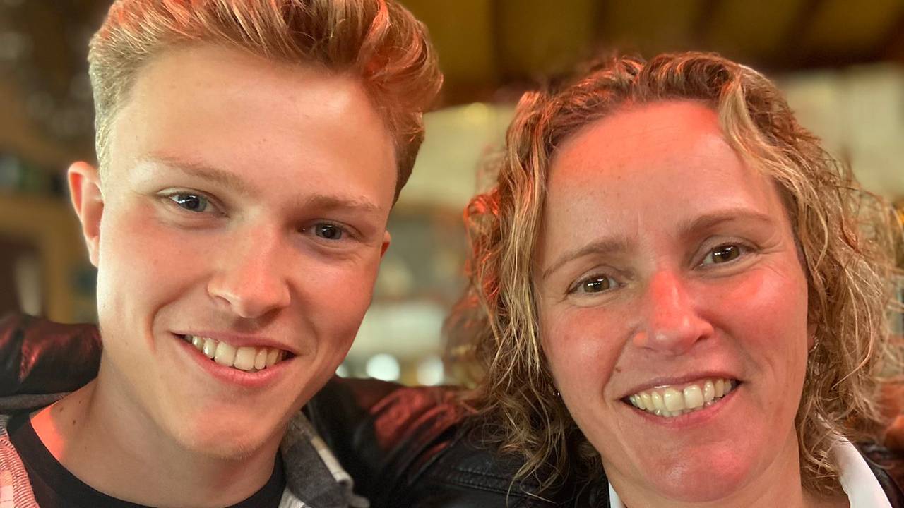 Monique en haar zoon Pepijn