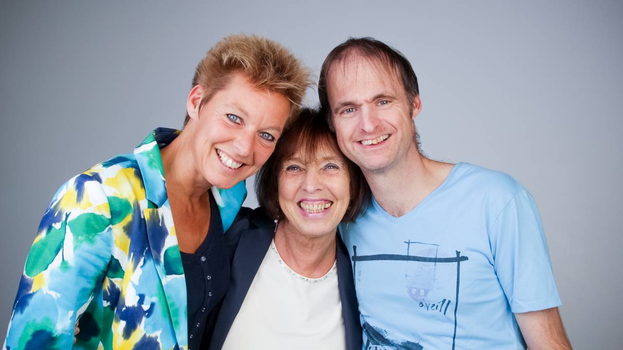 Irene met haar dochter Karin en zoon Casper (privéfoto).