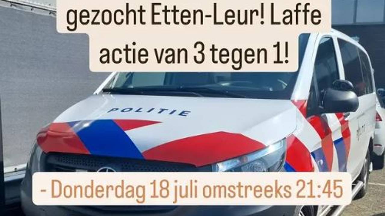 Foto: Instagram wijkagenten Etten-Leur