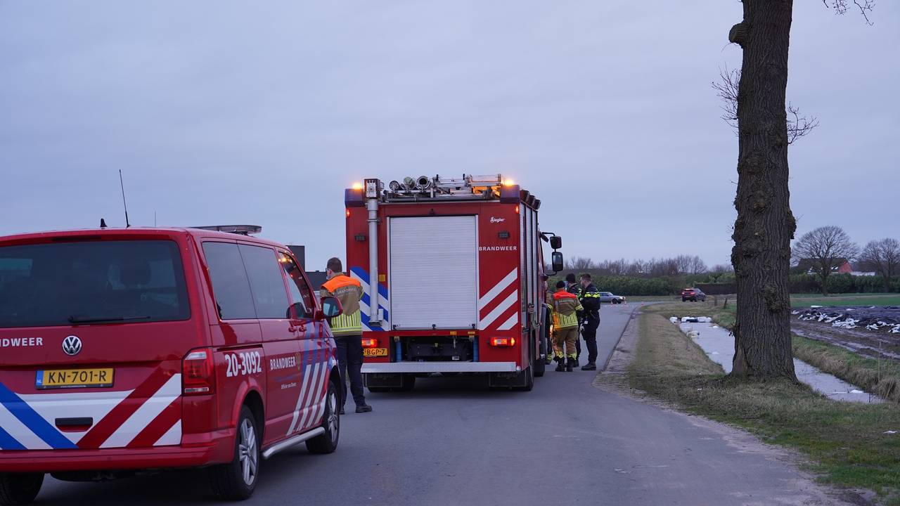 Brandweer en politie werden gealarmeerd (foto: Jeroen Stuve/SQ Vision).
