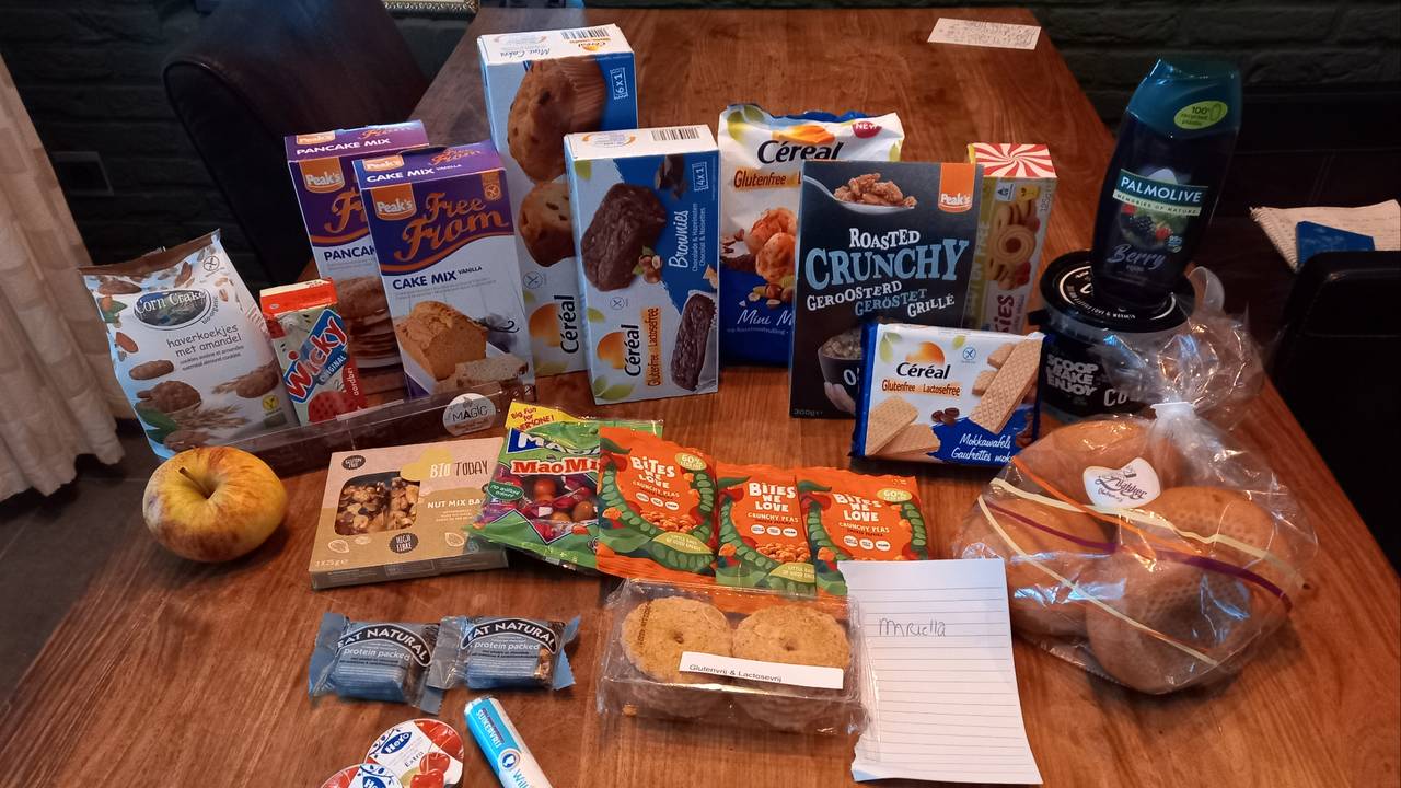 Een van de kerstpakketten die Wilma maakt.