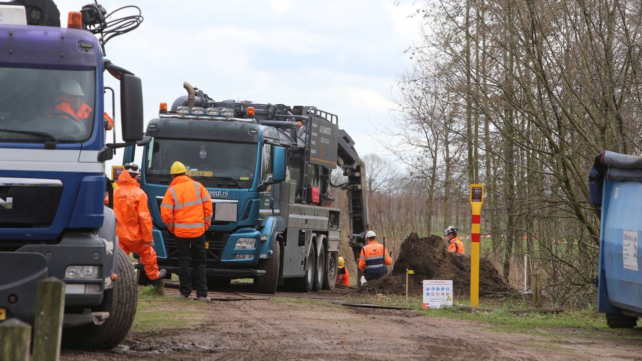 Herstelwerkzaamheden werden snel in gang gezet (foto: Bart Meesters).