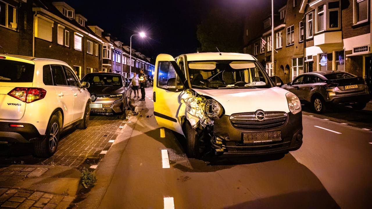 De bestuurder van een bestelbus zei dat het mis ging toen hij moest uitwijken voor een overstekend dier (foto: Jack Brekelmans/SQ Vision).