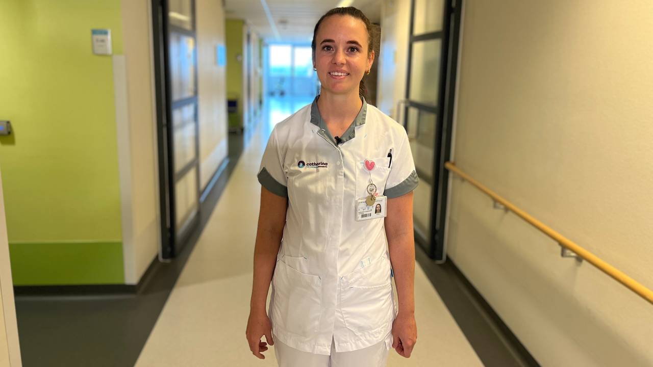 Michah (31) Lombard uit Zuid-Afrika in het Catharina Ziekenhuis (foto: Rogier van Son).