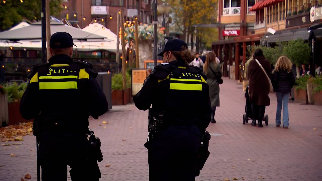 Er was dinsdag veel politie aanwezig in Eindhoven
