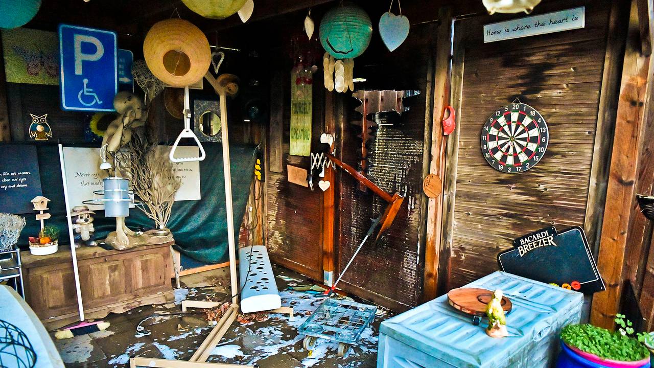 Schuurbrand in Dommelen (foto: Rico Vogels/SQ Vision).