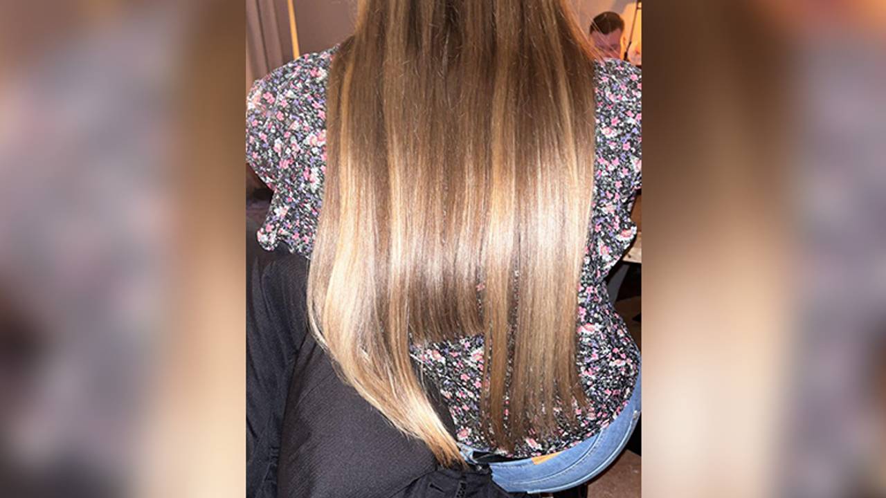 Zo zag Quinty's haar eruit na de bewuste avond stappen (foto: Miranda Bakker).
