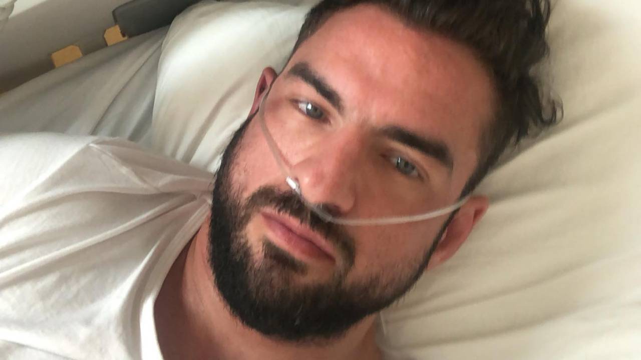 Matthieu ligt al dagen in het ziekenhuis.