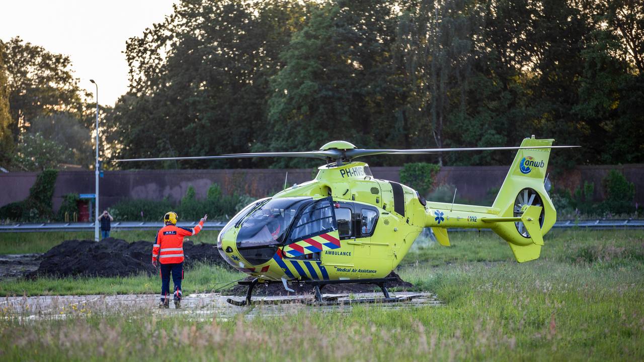 Er werd onder meer een traumahelikopter ingeschakeld (foto: Christian Traets).