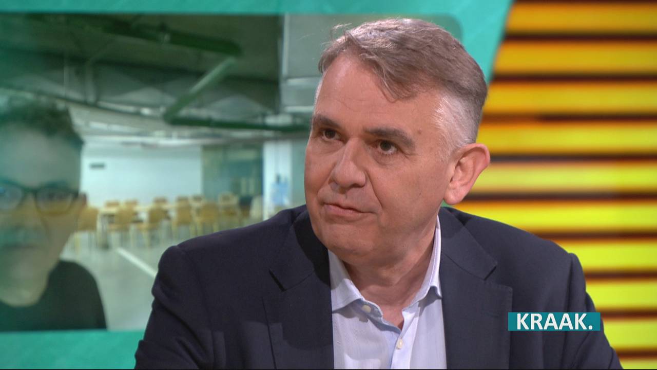 Jennes de Mol in een eerdere uitzending van KRAAK. kort na de inval van Rusland