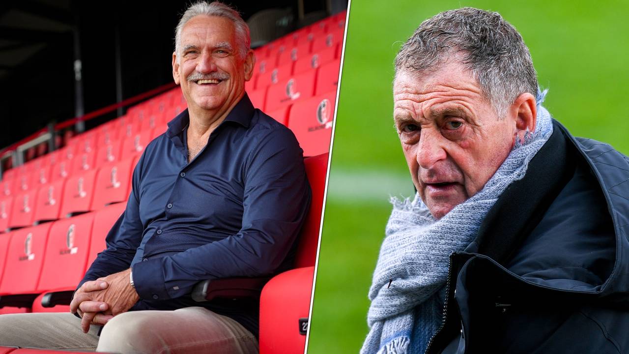 Toine van Mierlo (Different Marketing Brabant | Helmond Sport) en Ernie Brandts (foto: Yannick Verhoeven/Orange Pictures).