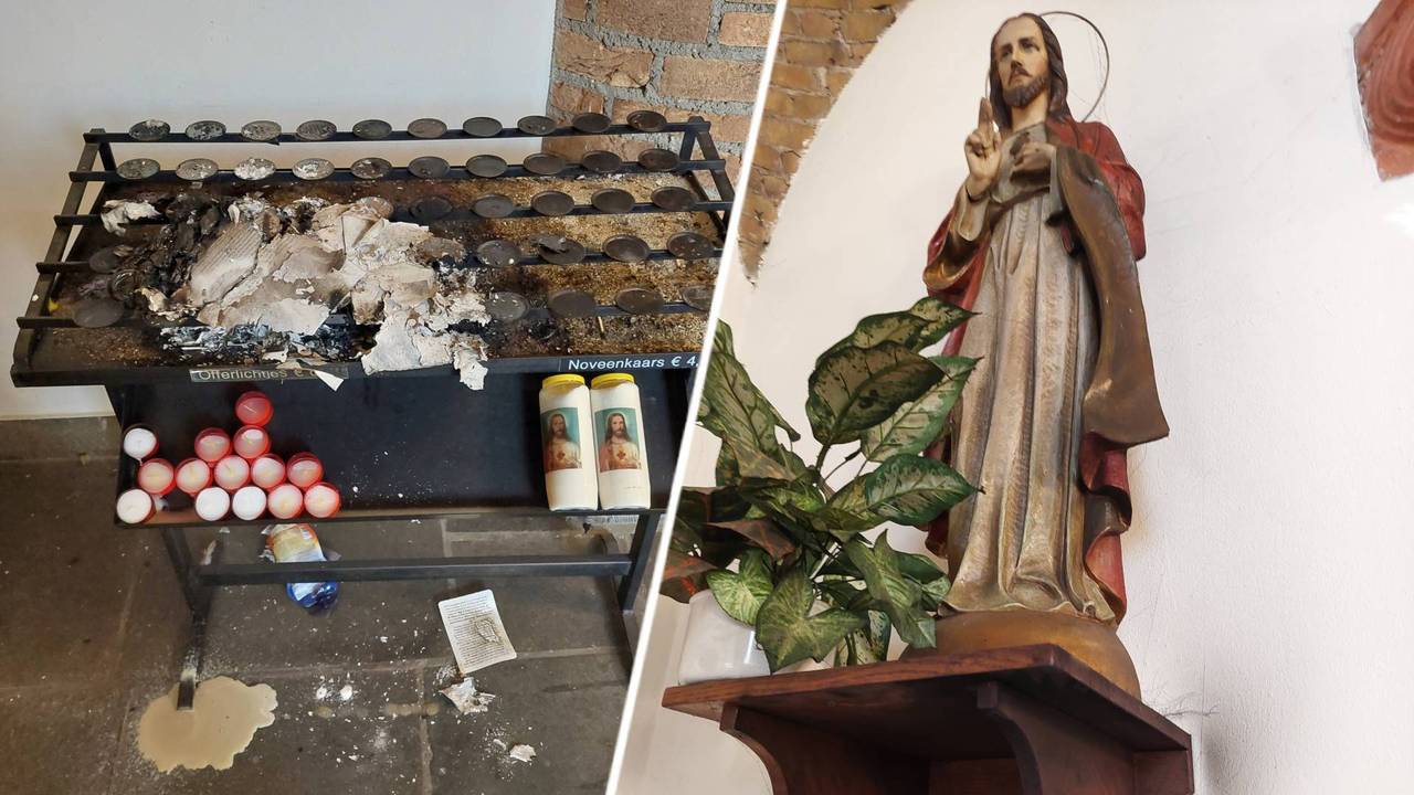 De door het brandje aangerichte schade (foto: Raymond Roelofs).