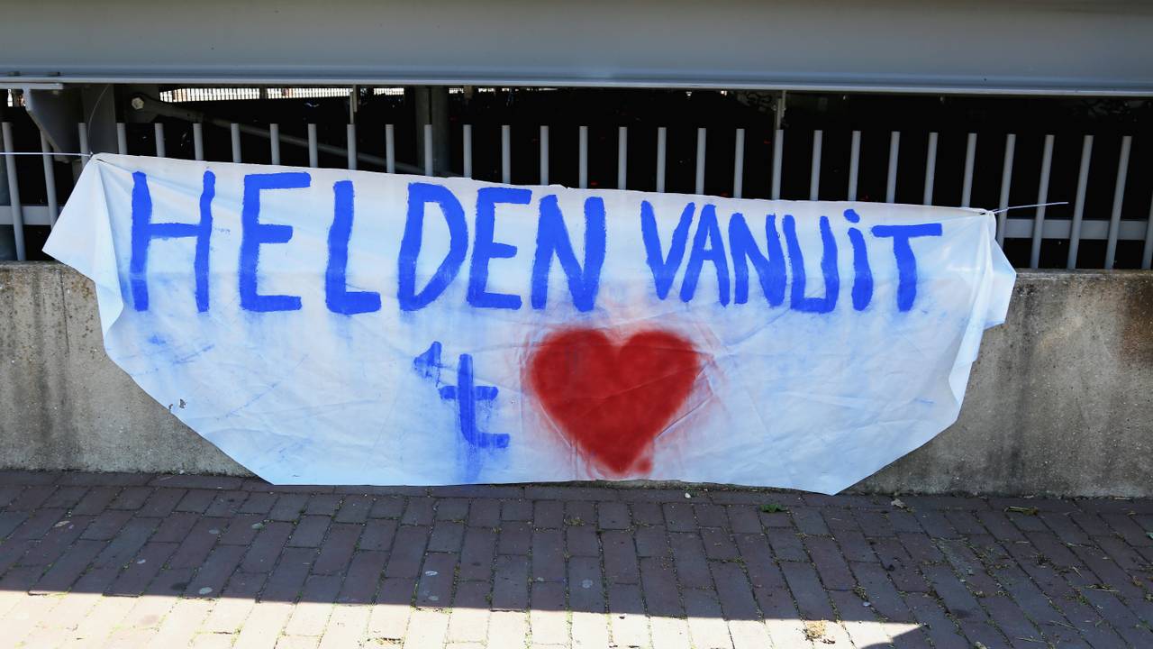 Steunbetuiging bij het Elkerliek ziekenhuis in Helmond. (Archieffoto: Karin Kamp)