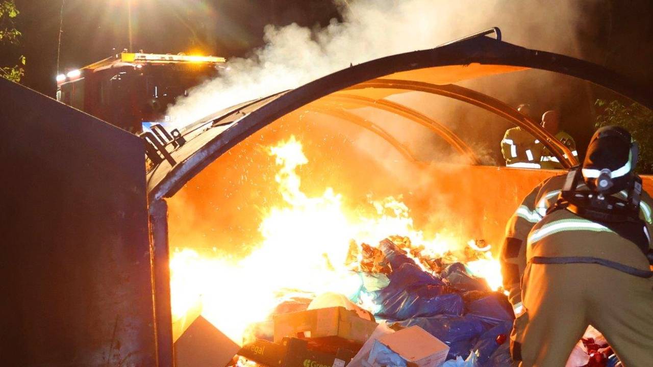 Waste Container Fire at Engelmeer: Arson Suspected